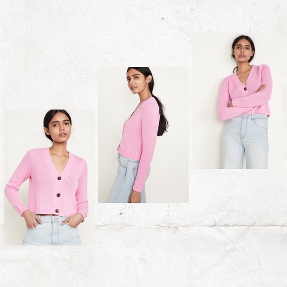 Pink cardigan sweater 💕 - Picture 4 of 5